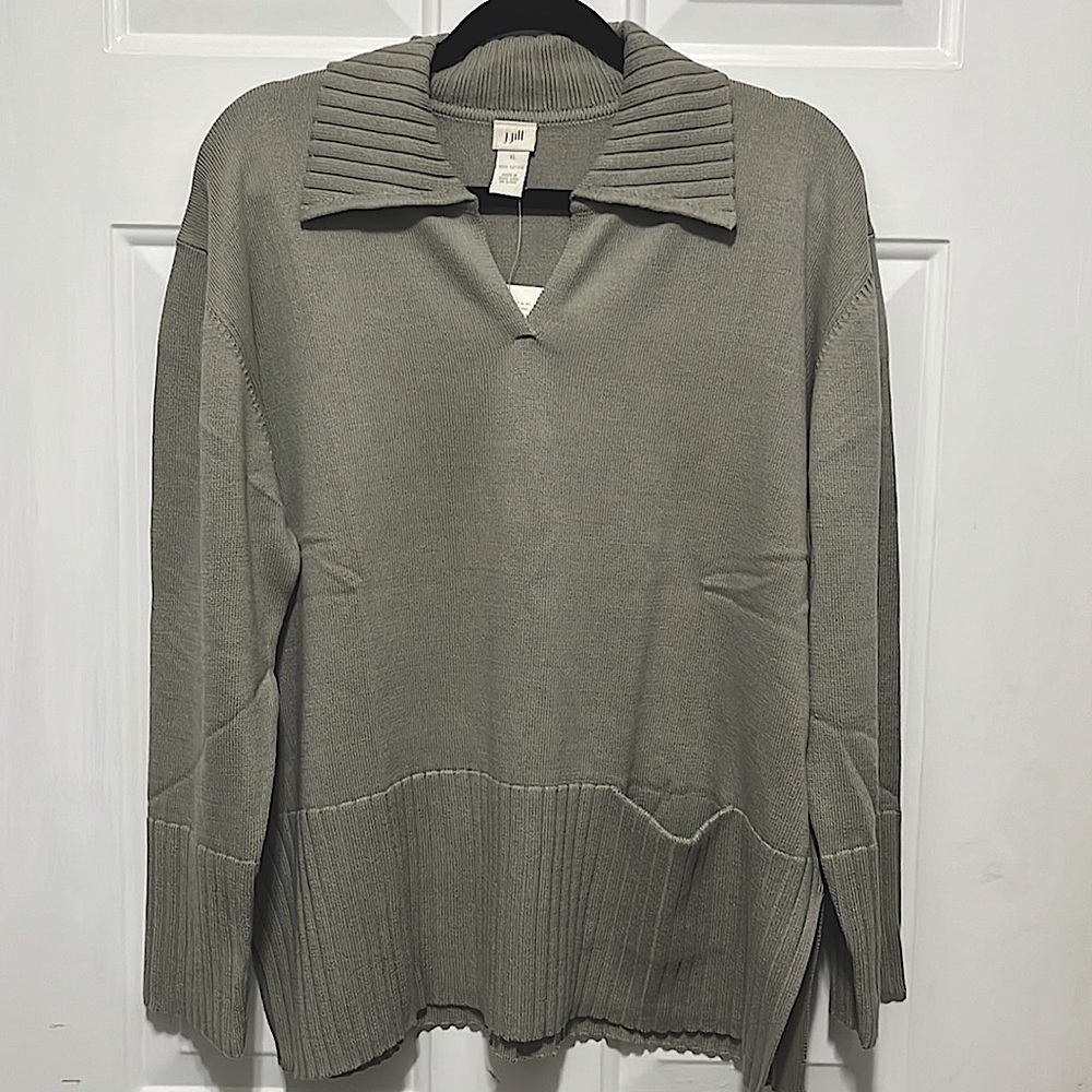 NWT J. Jill Lightweight Sweater. Frosted Fir Color. Women’s Size XL